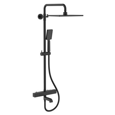 Чёрная Душевая система с термостатом Koer KB-57011-05 KR4725 Чёрная Душевая система с термостатом Koer KB-57011-05 KR4725